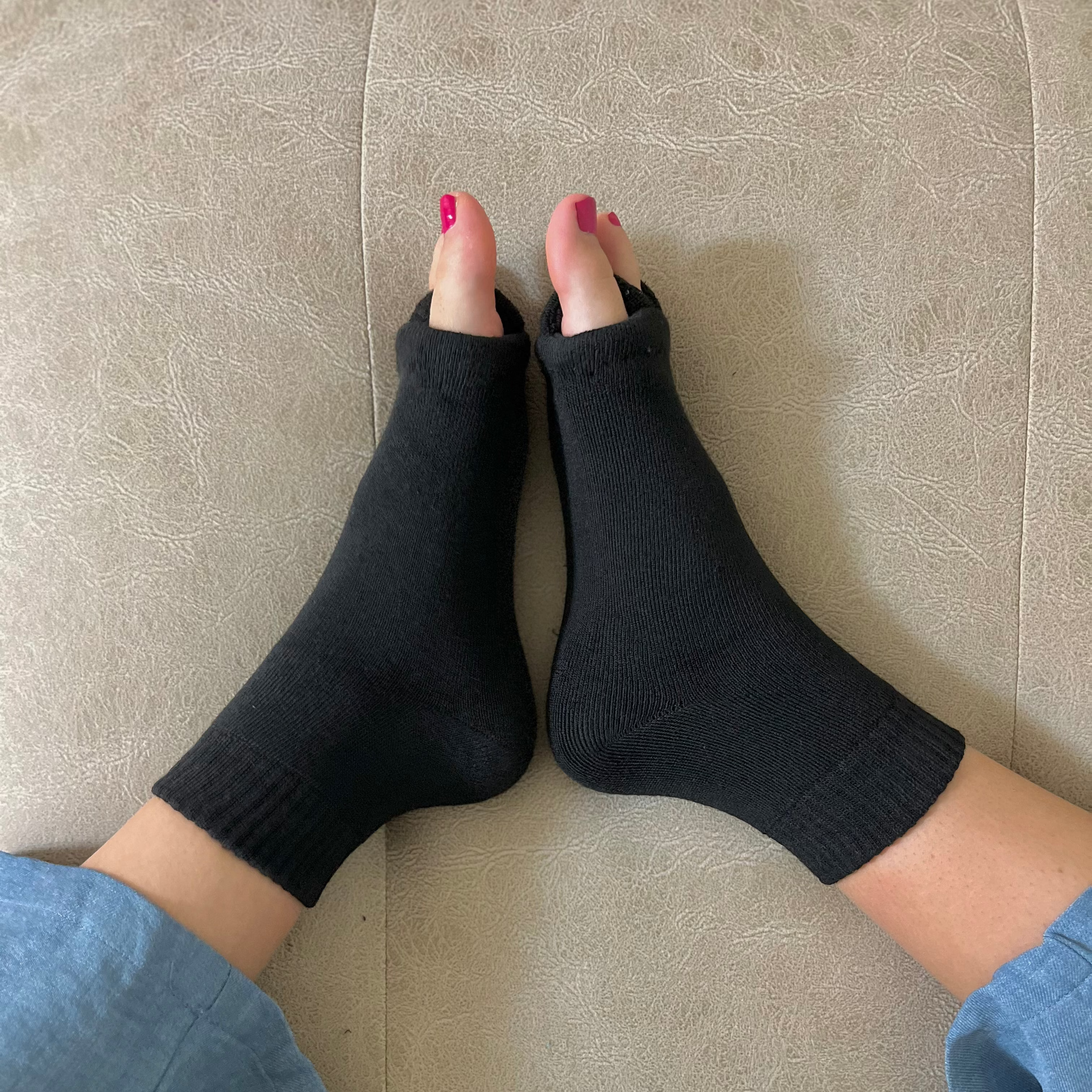 CALCETINES CON SEPARADORES DE DEDOS - BLACK